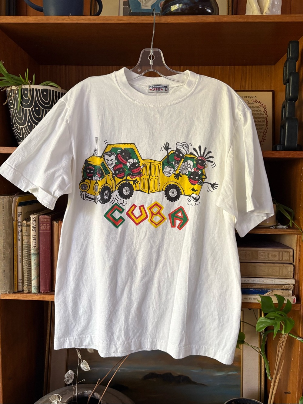 Vintage 90s Cuba Graphic Tourist Tee L